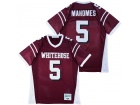 Patrick Mahomes #5 White Hose High School Red Football Jersey