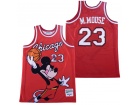 Mickey Mouse #23 Chicago Bulls Red Basketball Jersey