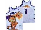 Phoenix Suns PHX Garfield #1 White Basketball Jersey