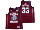 Lower Merion #33 Kobe Bryant National Champion Maroon High School Basketball Jersey