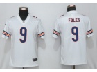 Woman Chicago Bears #9 Nick Foles White Vapor Limited Jersey