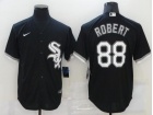 Nike Chicago White Sox #88 Luis Robert Black Cool Base Jersey