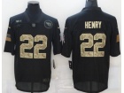 Tennessee Titans #22 Derrick Henry Black Camo Salute to Service Limited Jersey