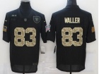 Oakland Raiders #83 Darren Waller Black Camo Salute to Service Limited Jersey