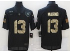 Miami Dolphins #13 Dan Marino Black Camo Salute to Service Limited Jersey