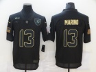 Miami Dolphins #13 Dan Marino Black Salute to Service Limited Jersey