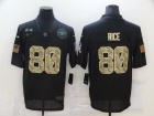 San Francisco 49ers #80 Jerry Rice Black Camo Salute to Service Limited Jersey