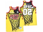 Above the Rim Jersey #02 2PAC Gold Basketball Jersey