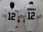 Chicago Bears #12 Allen Robinson II White 100th Throwback Limited Jersey