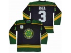 Ross the Boss Rhea #3 Black St John's Shamrocks Hockey Jersey