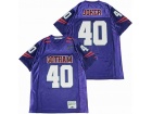 Gotham Rogues #40 Purple Football Jersey