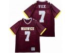 Michael Vick #7 Warwick High School Red Football Jersey