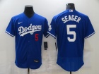 Nike Los Angeles Dodgers #5 Corey Seager  Blue Flexbase Jersey