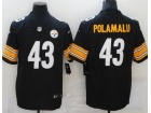 Pittsburgh Steelers #43 Troy Polamalu Black Limited Jersey