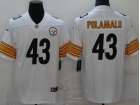 Pittsburgh Steelers #43 Troy Polamalu White Limited Jersey