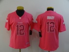 Womens Tampa Bay Buccaneers #12 Tom Brady Pink Limited Jersey