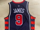 Team USA #9 Lebron James Blue 2004 Basketball Jerseys