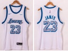 Los Angeles Lakers #23 LeBron James 2021 White City Jersey