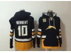 Los Angeles Chargers #10 Justin Herbert Black Hoodies