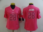 Womens Oakland Raiders #28 Josh Jacobs Pink Limited Jersey