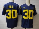 Michigan Wolverines #30 Delano Hill Blue Limited Jersey