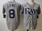 Nike Tampa Bay Rays #8 Brandon Lowe Gray Cool Base Jersey