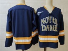 University of North Dame Blank Navy Blue Hockey Jersey