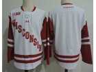 Wisconsin Badgers Blank White Hockey Jersey