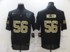 Indianapolis Colts #56 Quenton Nelson Black with Camo Number Salute to Service Limited Jersey