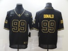 Los Angeles Chargers #97 Joey Bosa Black with Golden Name Salute to Service Limited Jersey