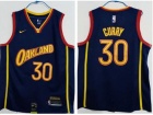 Golden State Warriors #30 Stephen Curry Blue 2020-21 City Jersey