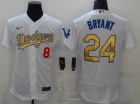 Nike Los Angeles Dodgers #8/24 Kobe Bryant White Program Flexbase Jersey