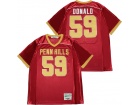 Aaron Donald #59 Penn Hills High School Red Football Jersey