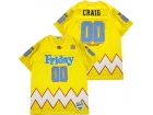 Friday's Craig #00 Yellow Football Jersey