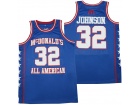 McDonald's All Aamerican #32 Magic Johnson Blue Jersey