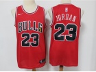 Chicago Bulls #23 Michael Jordan Red NBA Finals Trophy Patch Jersey