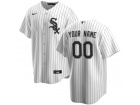 Chicago White Sox Nike White Pinstripes 2020 Home Cool Base Custom Jersey