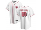 Cincinnati Reds Nike White 2020 Home Cool Base Custom Jersey