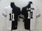 Pittsburgh Steelers #11 Chase Claypool White Black Split Limited Jersey