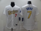 Nike Los Angeles Dodgers #7 Julio Urias White Program Flexbase Jersey