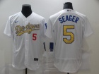 Nike Los Angeles Dodgers #5 Corey Seager White Program Flexbase Jersey