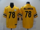 Pittsburgh Steelers #78 Alejandro Villanueva Gold Inverted Legend Limited Jersey