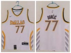 Nike Dallas Mavericks #77 Luka Doncic 2021 White City Jersey