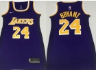 Los Angeles Lakers #24 Kobe Bryant Purple Woman Dress Jersey