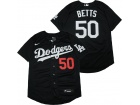 Nike Los Angeles Dodgers #50 Mookie Betts Black Flexbase Jersey