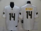 Seattle Seahawks #14 DK Metcalf White with Golden Name Limited Football Jersey