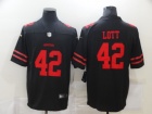 San Francisco 49ers #42 Ronnie Lott Black Vapor Untouchable Limited Jersey