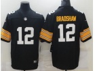 Pittsburgh Steelers #12 Terry Bradshaw Black New Style Limited Jersey