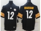 Pittsburgh Steelers #12 Terry Bradshaw Black Limited Jersey