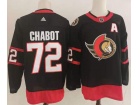 Adidas Ottawa Senators #72 Thomas Chabot Black Jersey